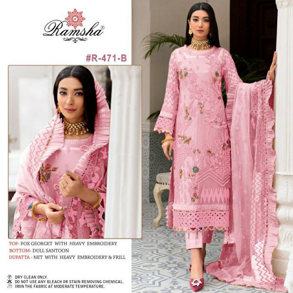 Ramsha R 471 Nx Georgette Designer Exclusive Pakistani Salwar Suit